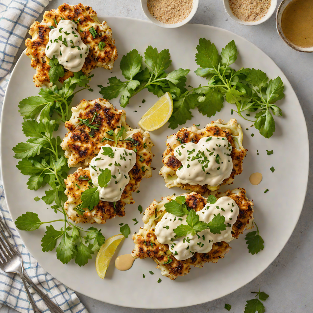 Baked Za’atar Cauliflower Steaks with Tahini Drizzle