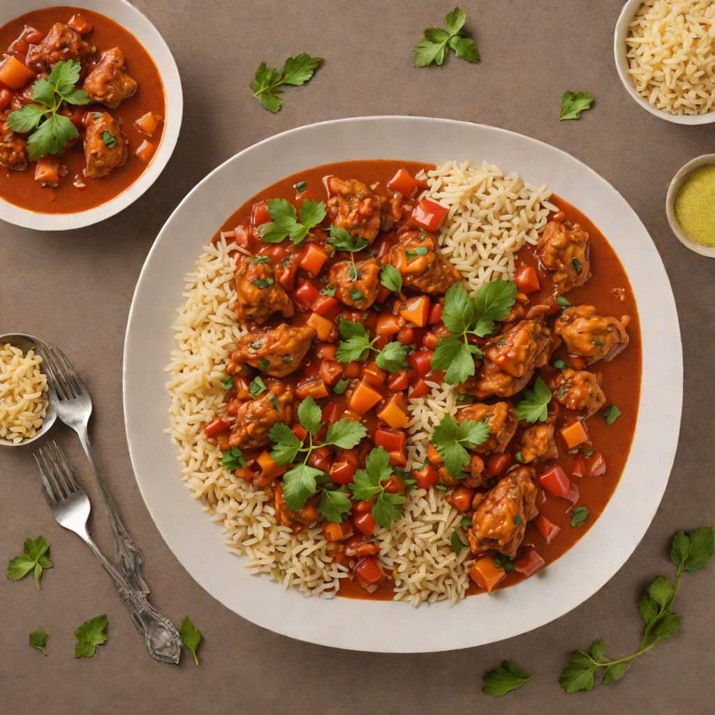 Nigerian-Style Spicy Tomato Stew with Chicken