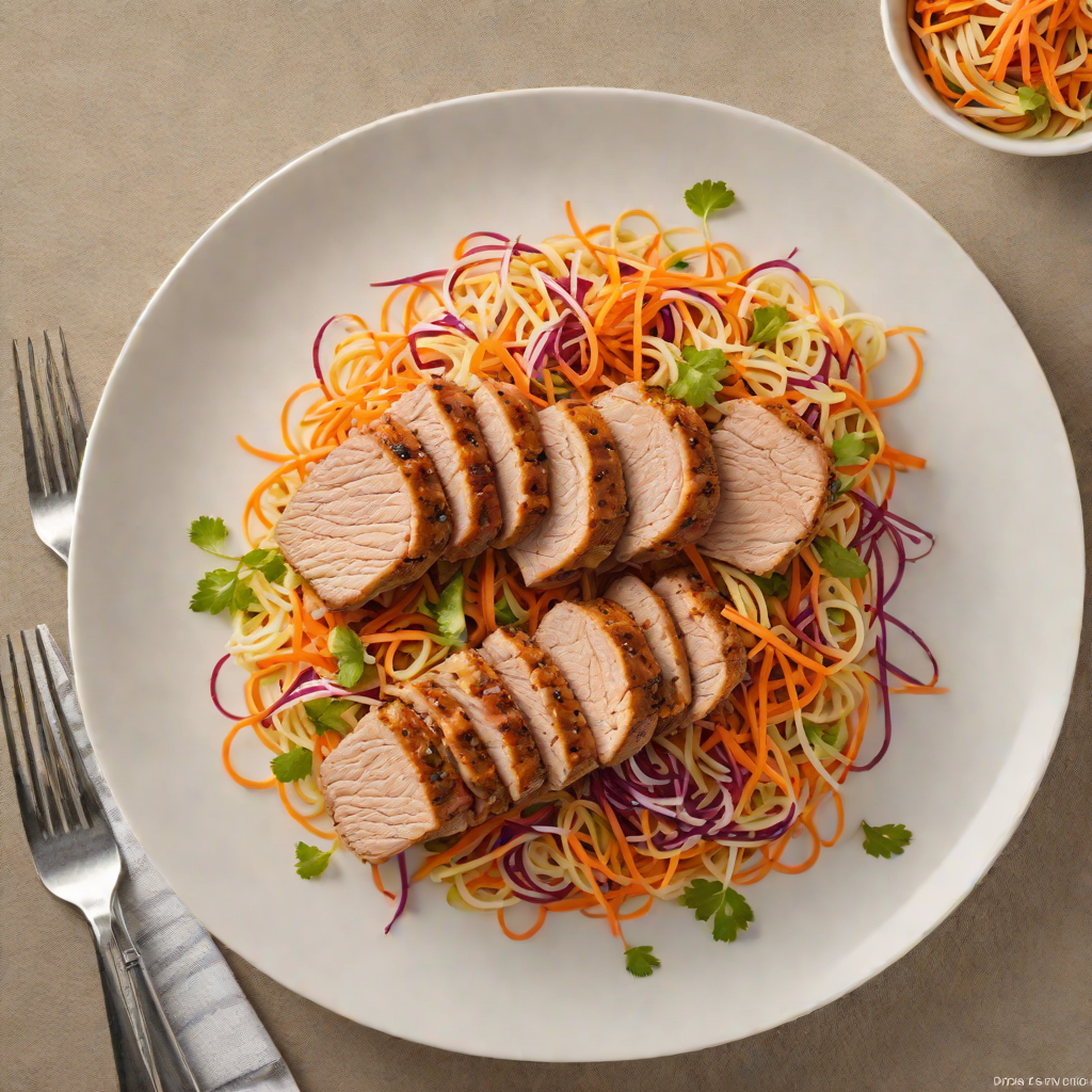 Pan-Seared Pork Tenderloin with Apple and Carrot Slaw