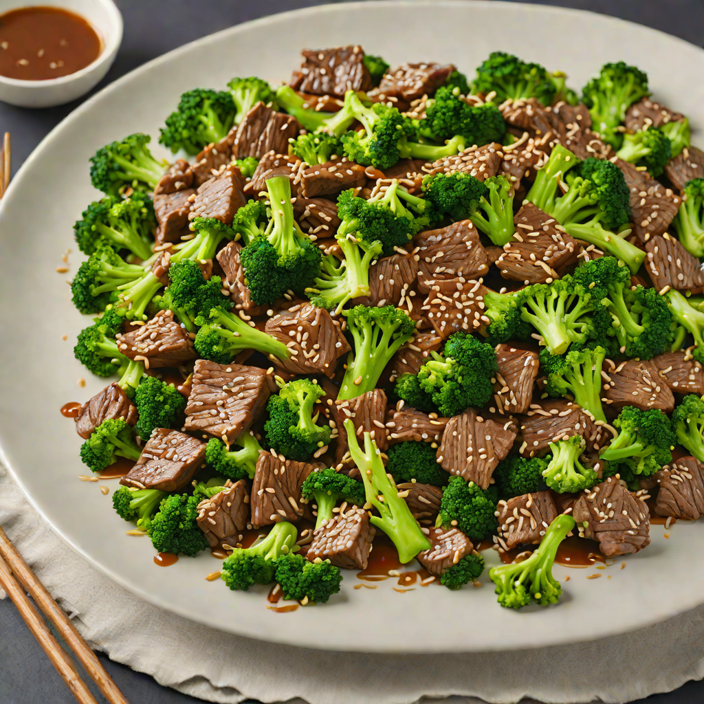 Quick Stir-Fried Beef and Broccoli with Garlic-Sesame Sauce
