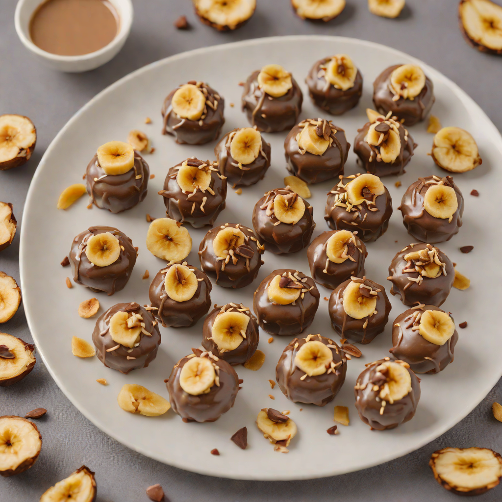 No-Bake Chocolate Banana Peanut Butter Bites