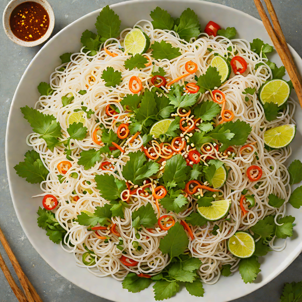 Vietnamese-Inspired Rice Noodle Salad with Spicy Lime Dressing