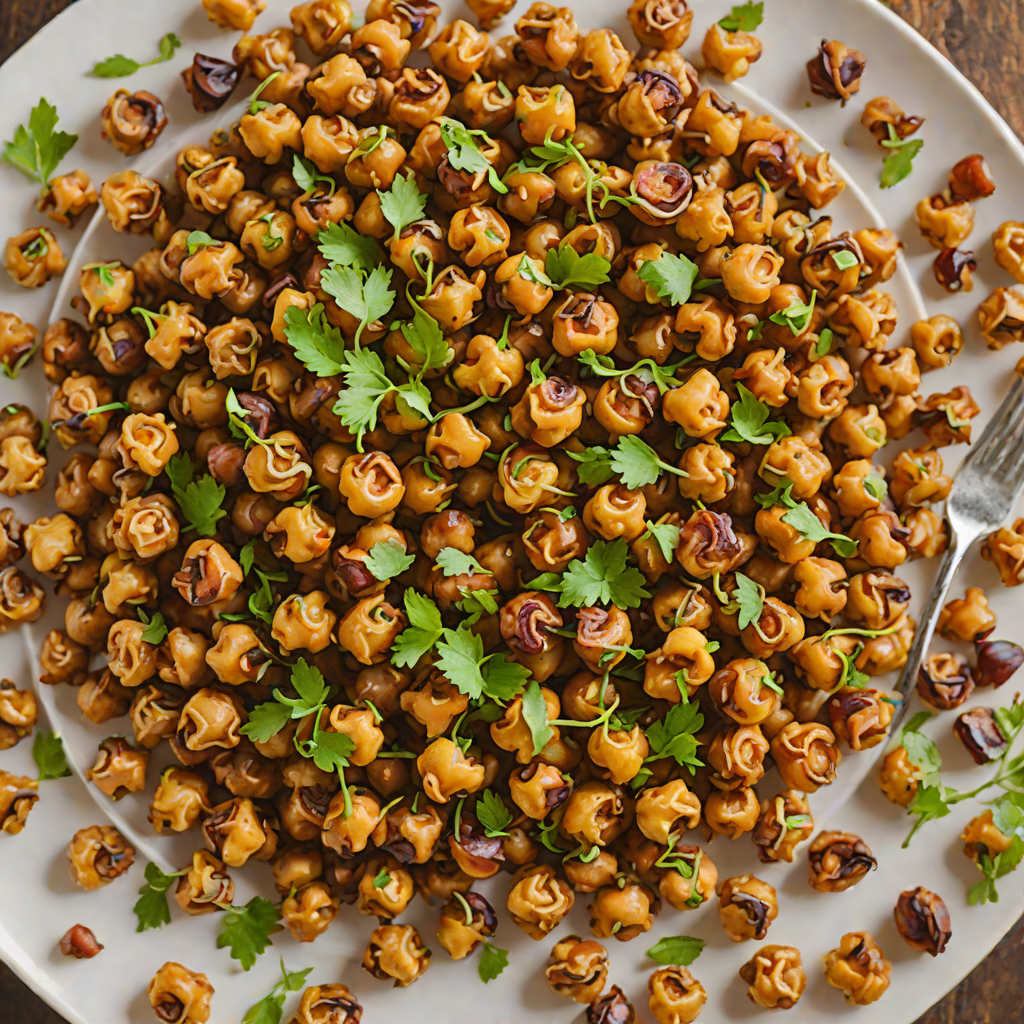 Honey-Spiced Roasted Chickpeas with Northern Pepper Blend