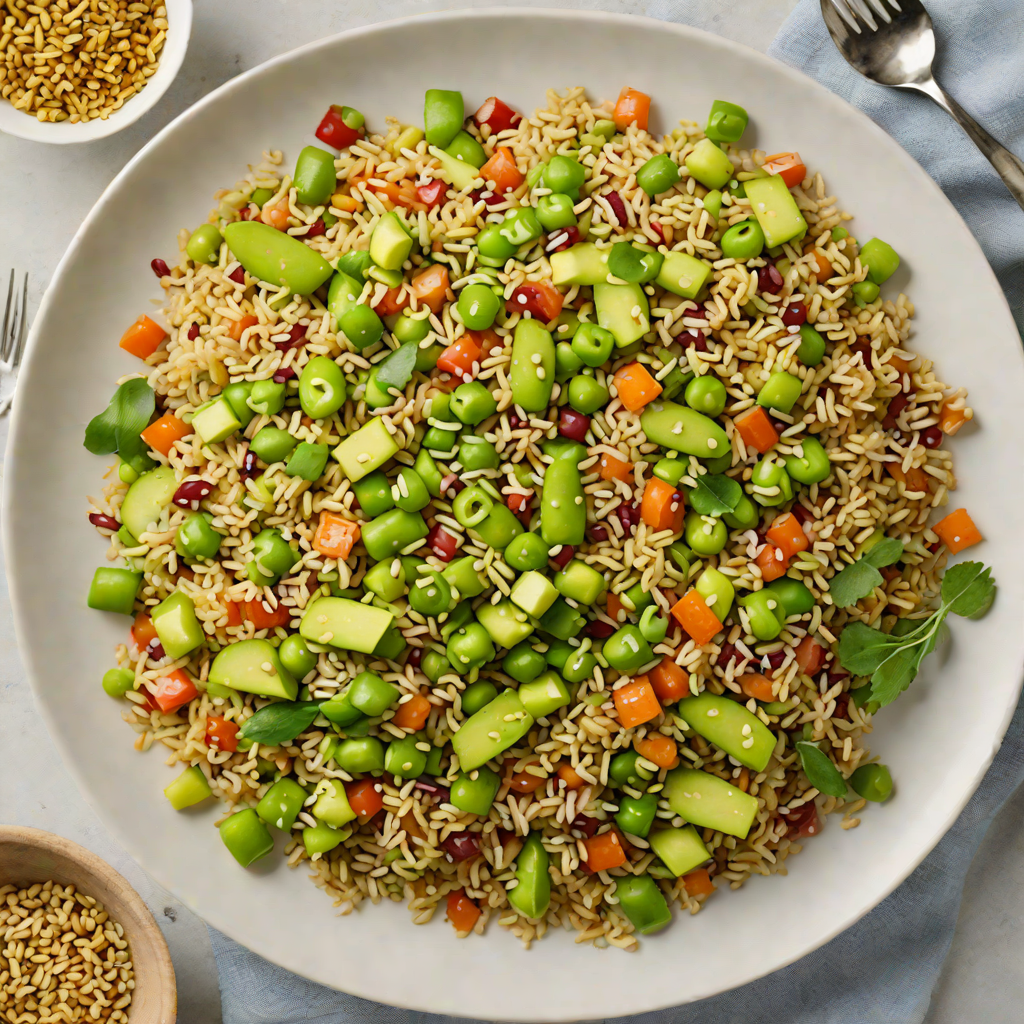 High-Protein Quinoa Salad with Edamame and Sesame Dressing