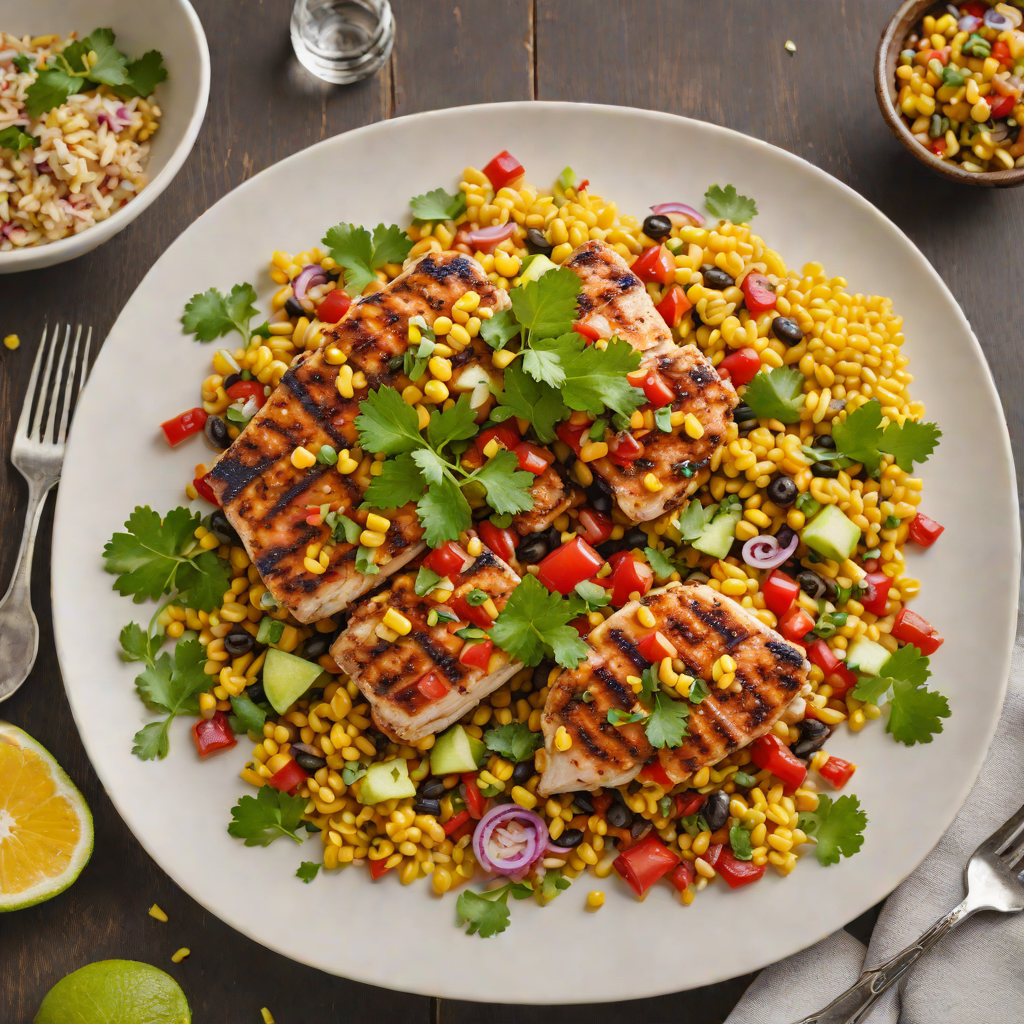 Grilled Citrus-Chili Chicken with Charred Corn Salsa