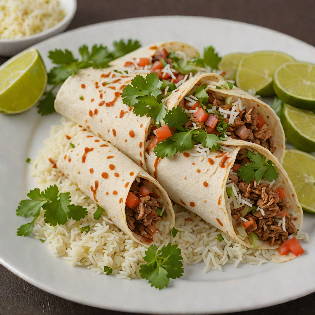 Mission-Style Carne Asada Burrito with Cilantro-Lime Rice