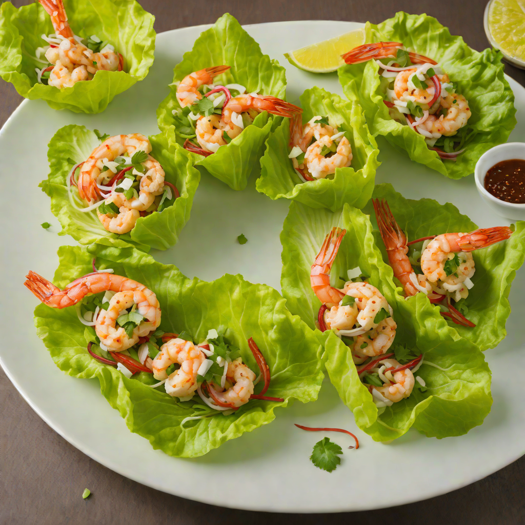 Ginger-Lime Shrimp Lettuce Wraps