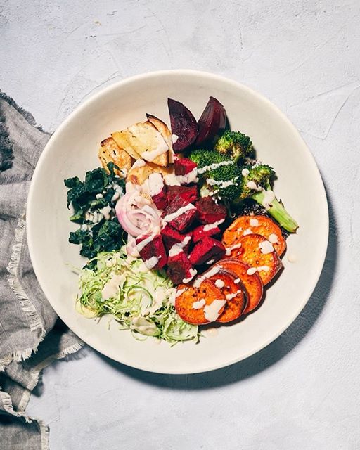 Lemon-Tahini Quinoa Bowls with Roasted Veggies