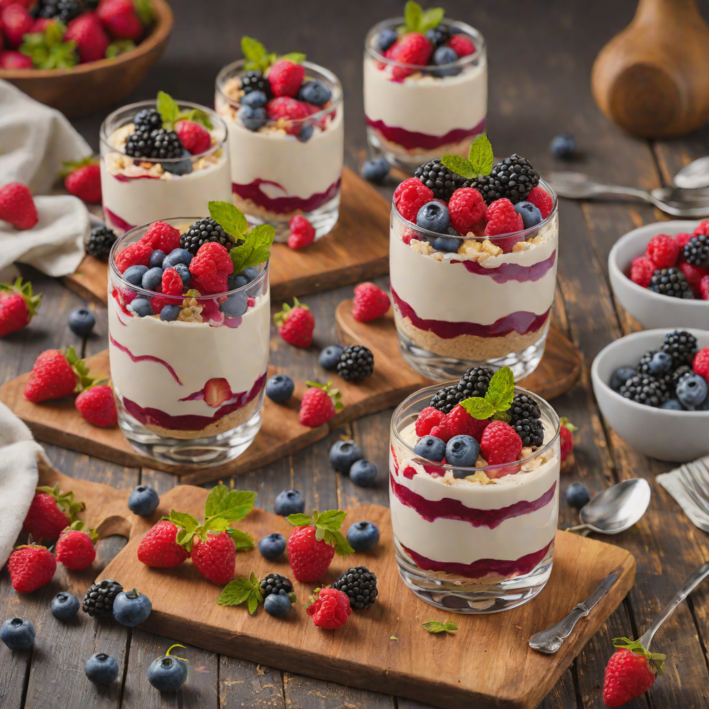 No-Bake Northern Berry Cheesecake Parfaits