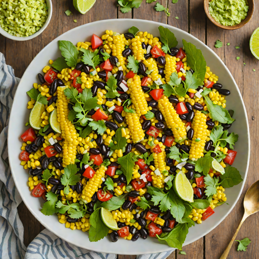 Quick Summer Corn and Black Bean Salad with Chili-Lime Vinaigrette