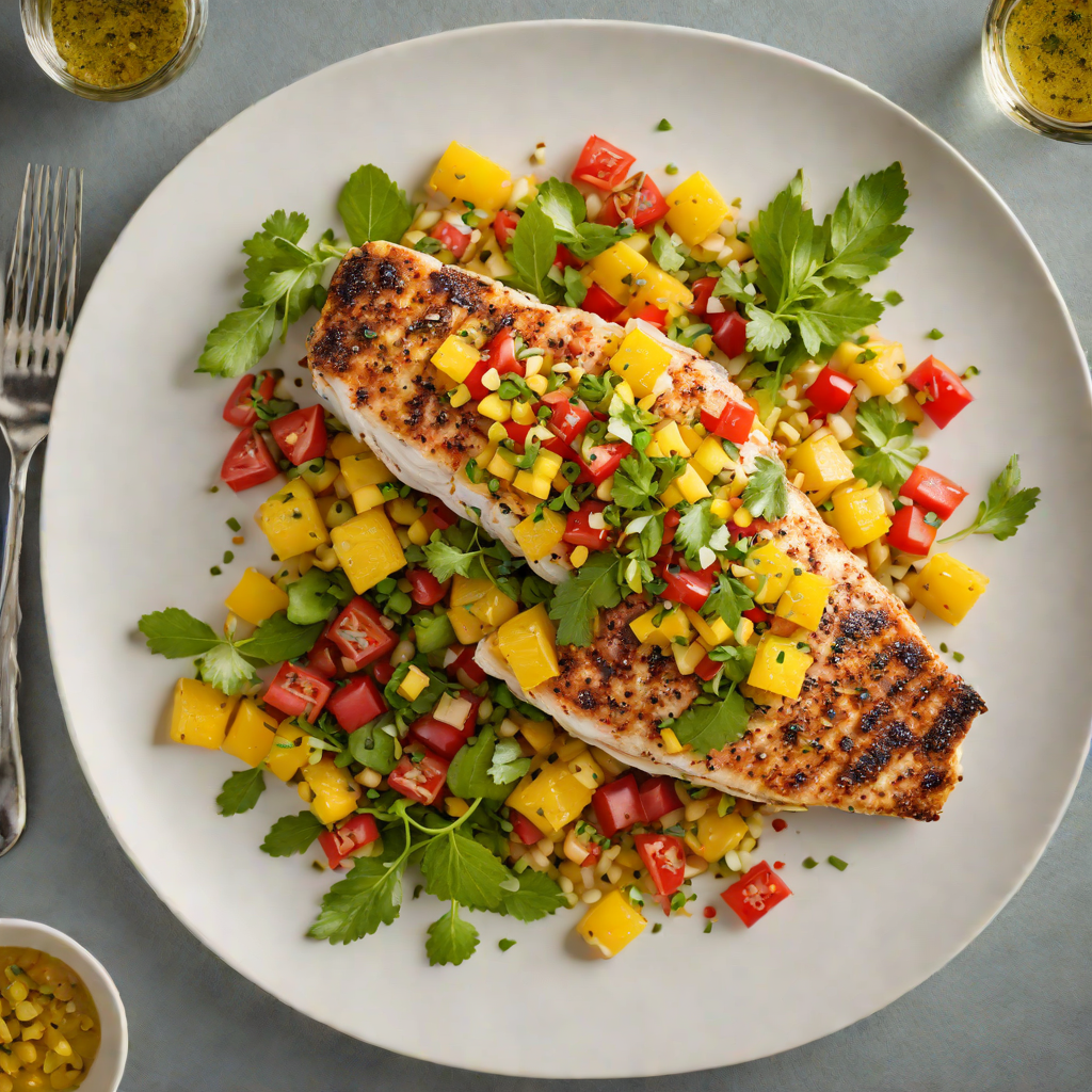 Pensacola-Style Seared Grouper with Spicy Citrus Salsa