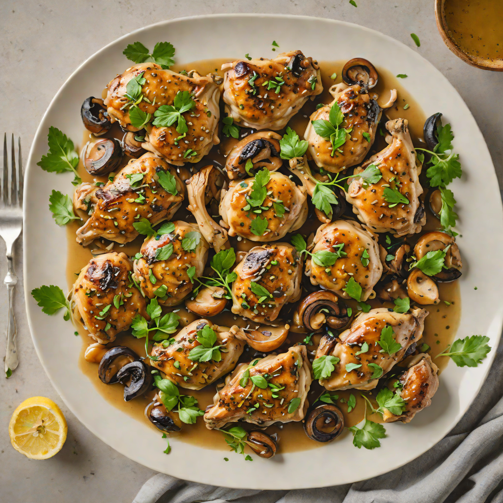 One-Pot Garlic Butter Mushroom Chicken Thighs