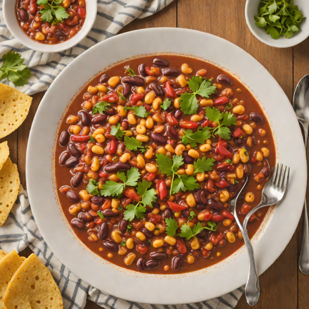 Slow Cooker Four-Bean Chili with Smoked Paprika