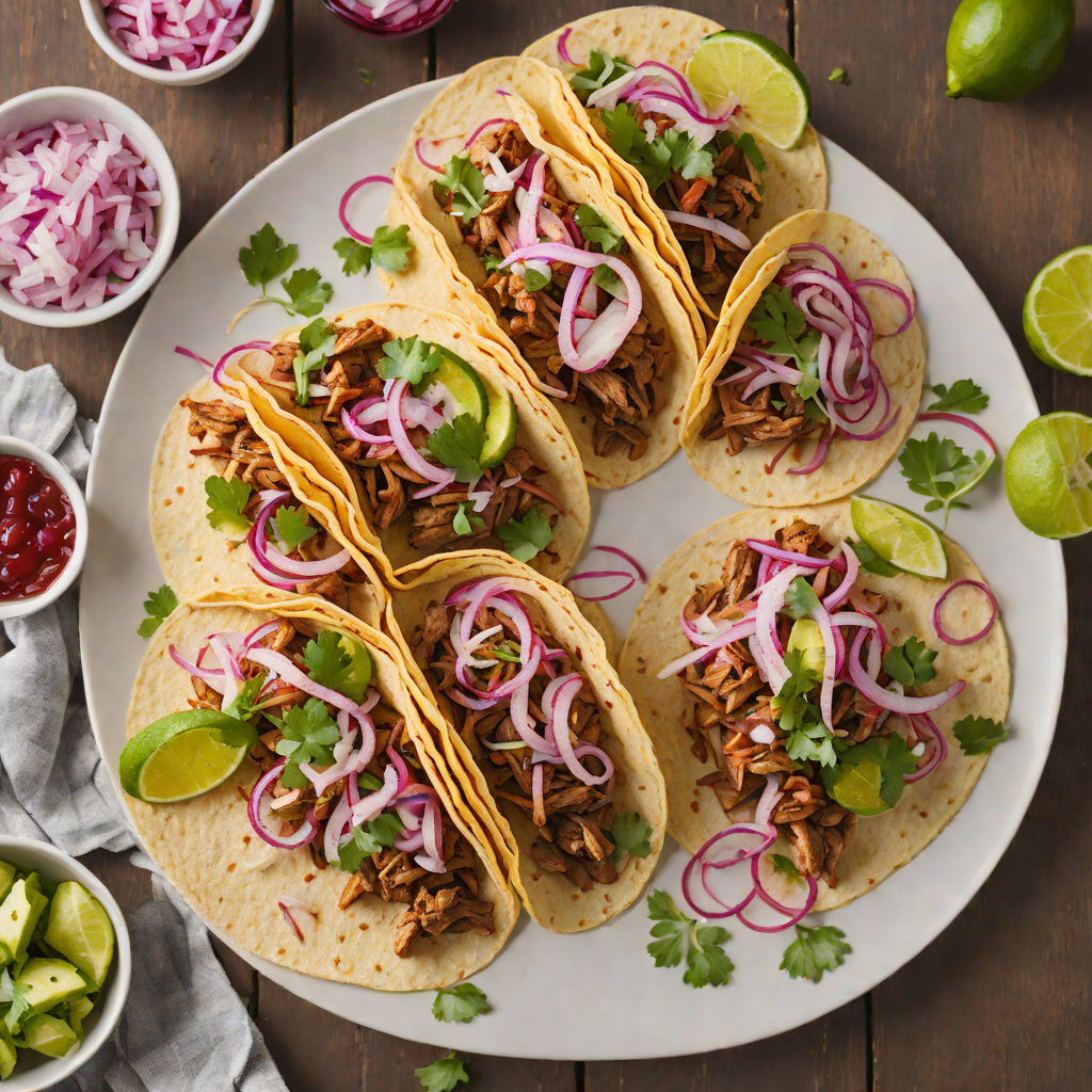 Mission-Style Pork Carnitas Tacos with Pickled Red Onion
