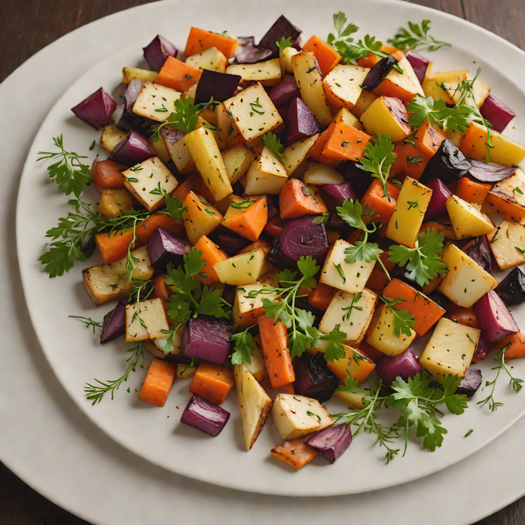 Underground Shelter-Inspired Roasted Root Vegetable Medley
