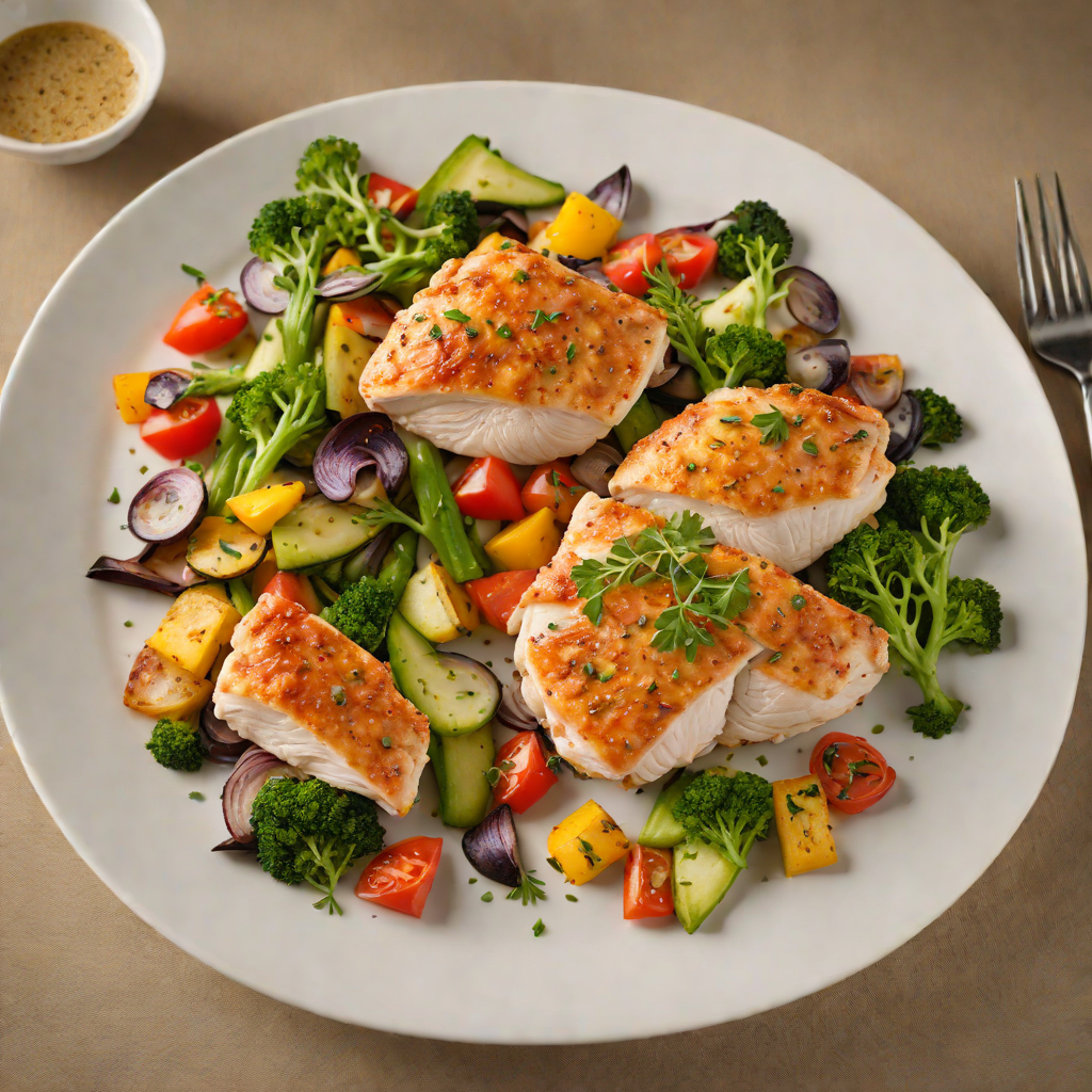 Pan-Seared Chicken with Roasted Pikes Peak Vegetables