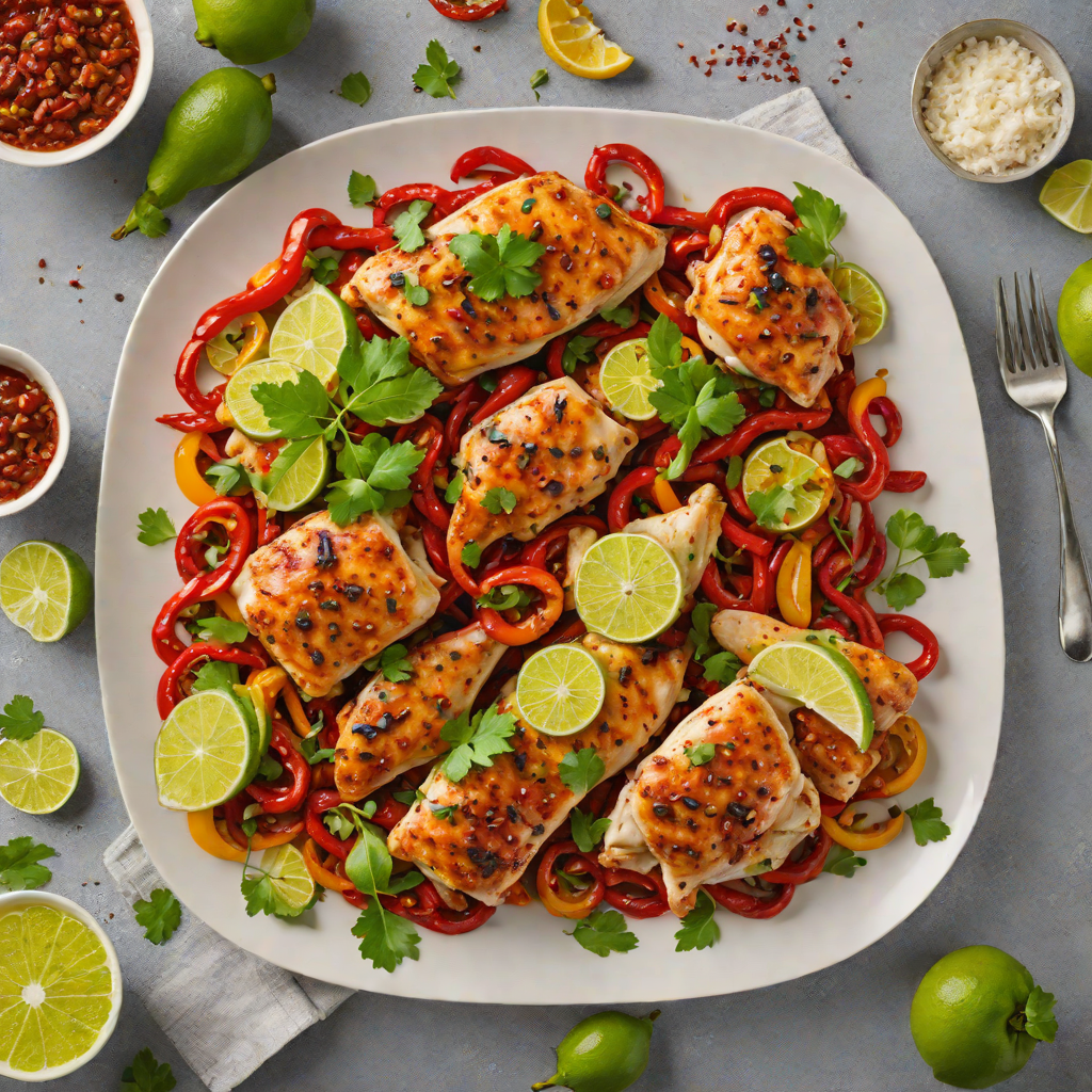 Sheet Pan Smoky Chili-Lime Chicken with Roasted Peppers