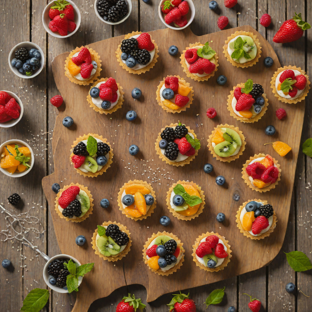 Dotting Tool-Inspired Mini Fruit Tarts