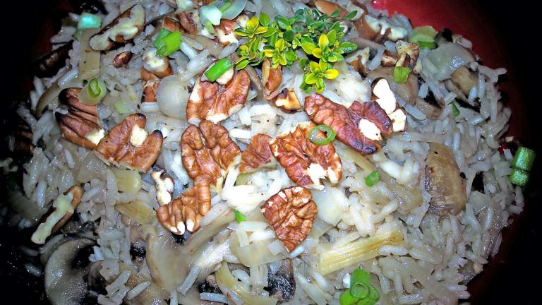 Mushroom & Herb Pilaf with Infused Broth