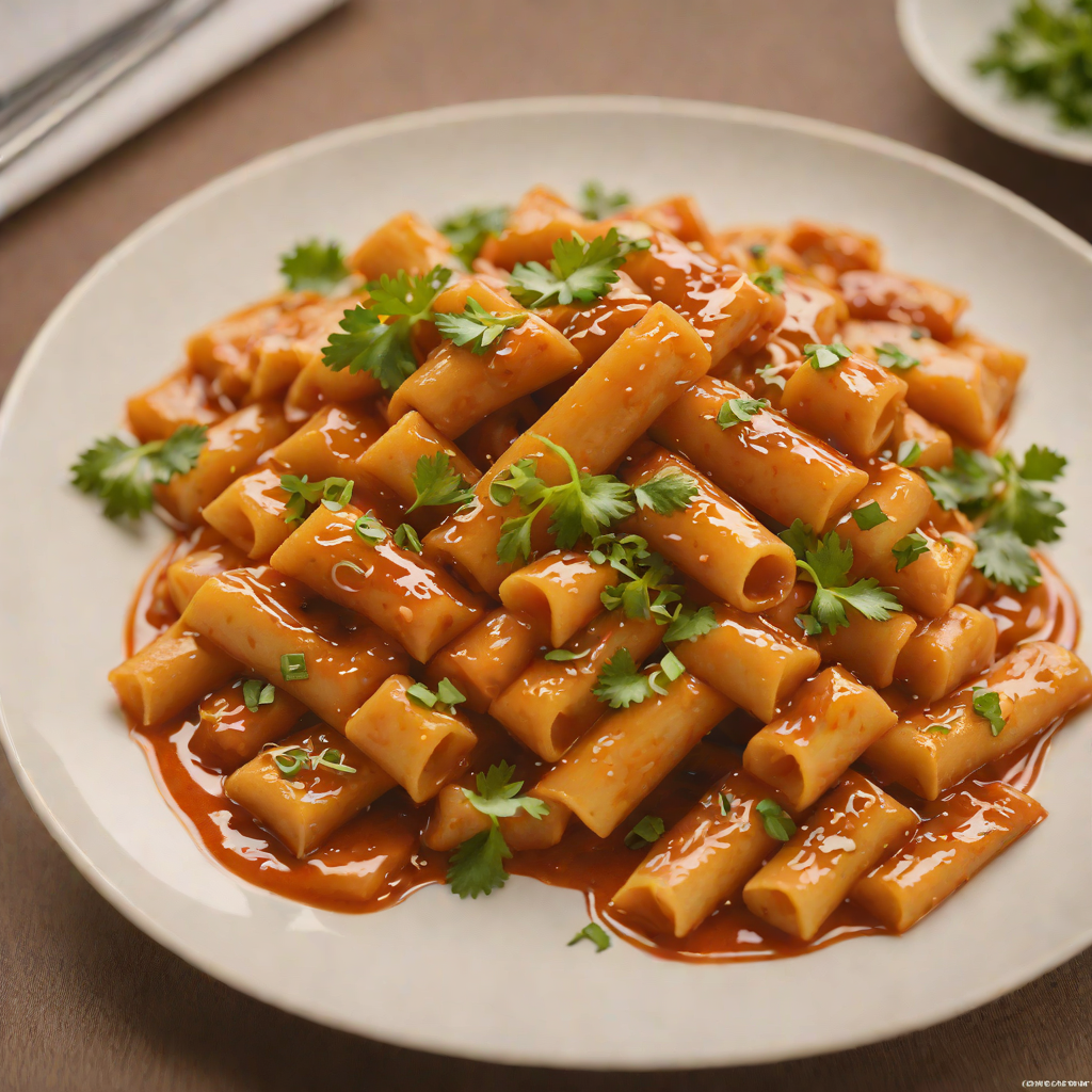 Vibrating Strap-On Inspired Spicy Korean Tteokbokki