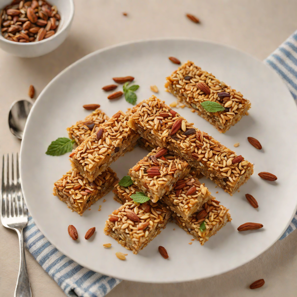 Spiced Almond Oat Energy Bars