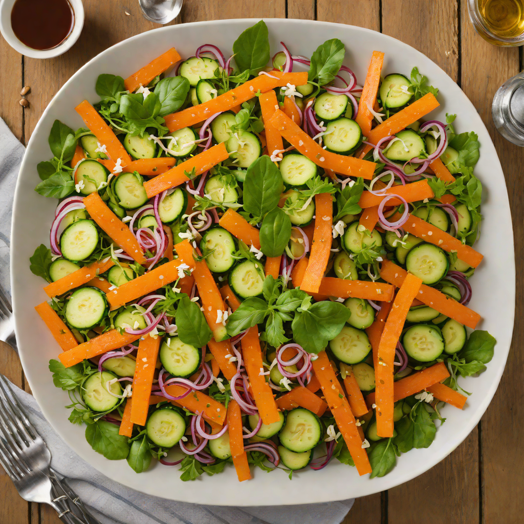 Honey-Glazed Carrot and Zucchini Ribbon Salad