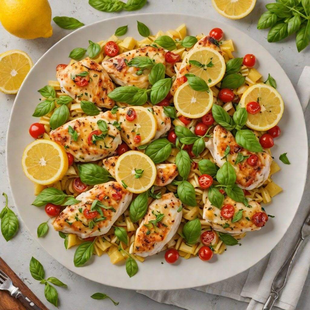 Lemon Basil Chicken Skillet