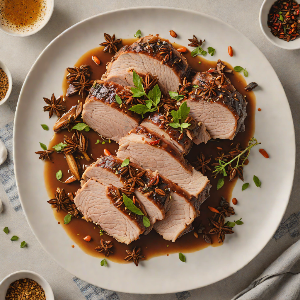 Slow-Cooked Pork Shoulder with Chinese Five-Spice and Star Anise