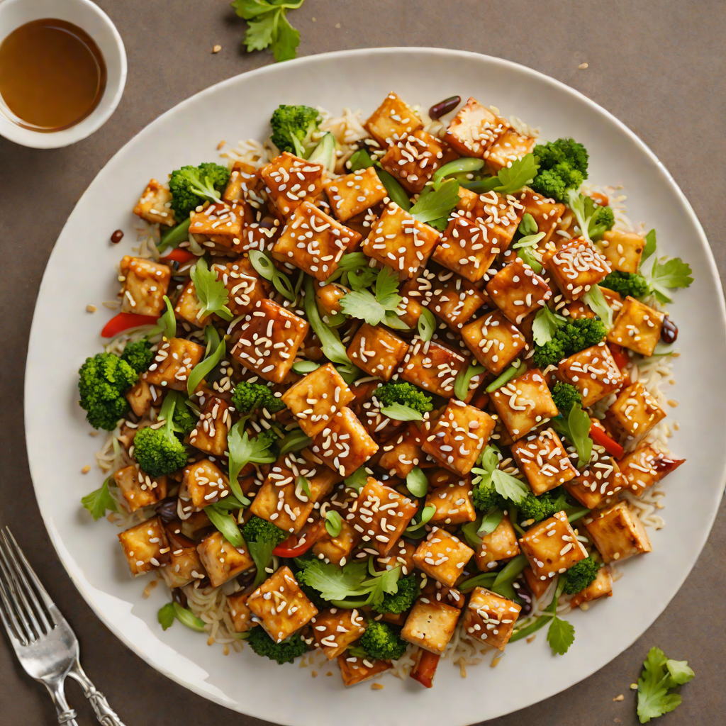 Honey-Sesame Glazed Tofu Stir Fry