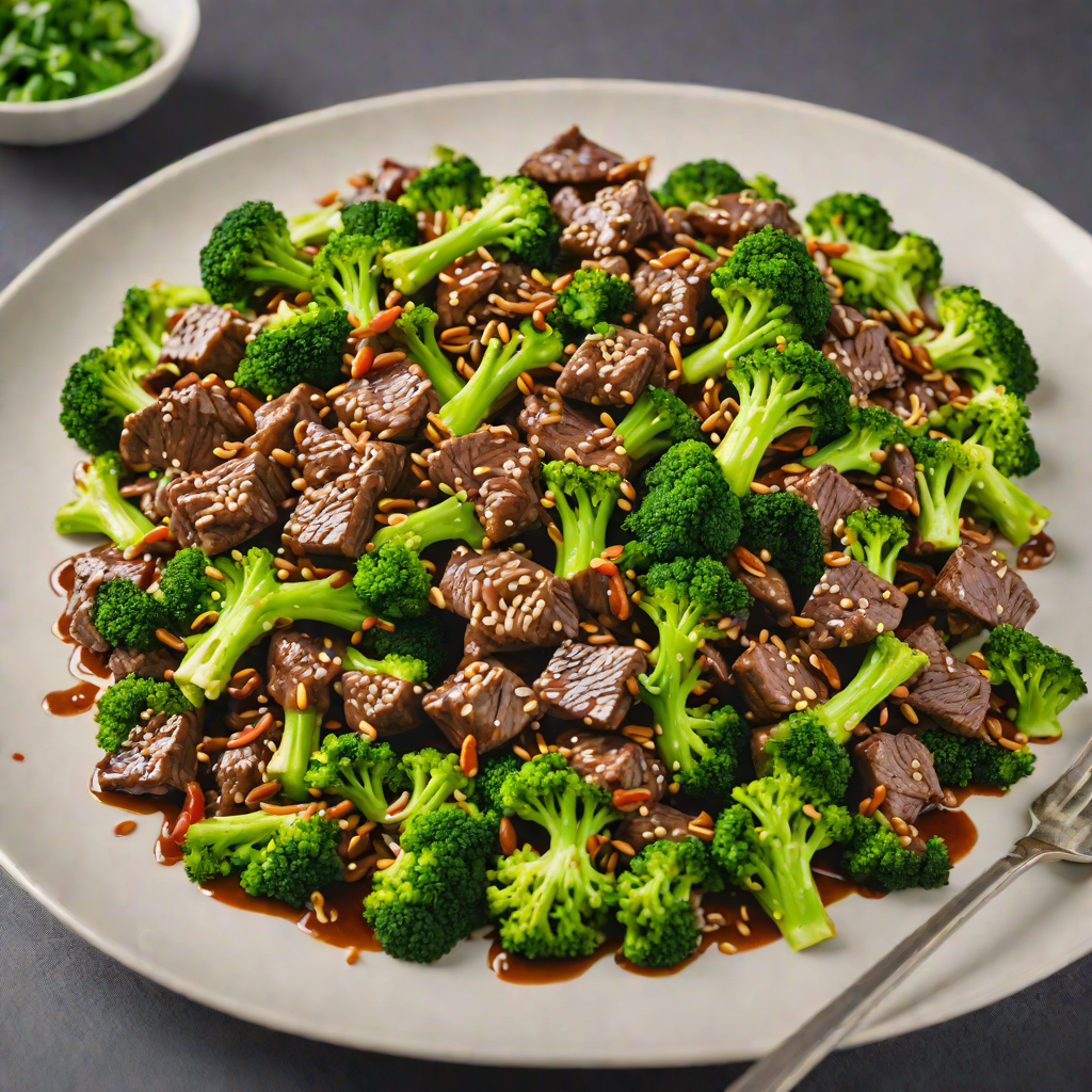 Stir-Fried Beef with Broccoli and Black Bean Garlic Sauce