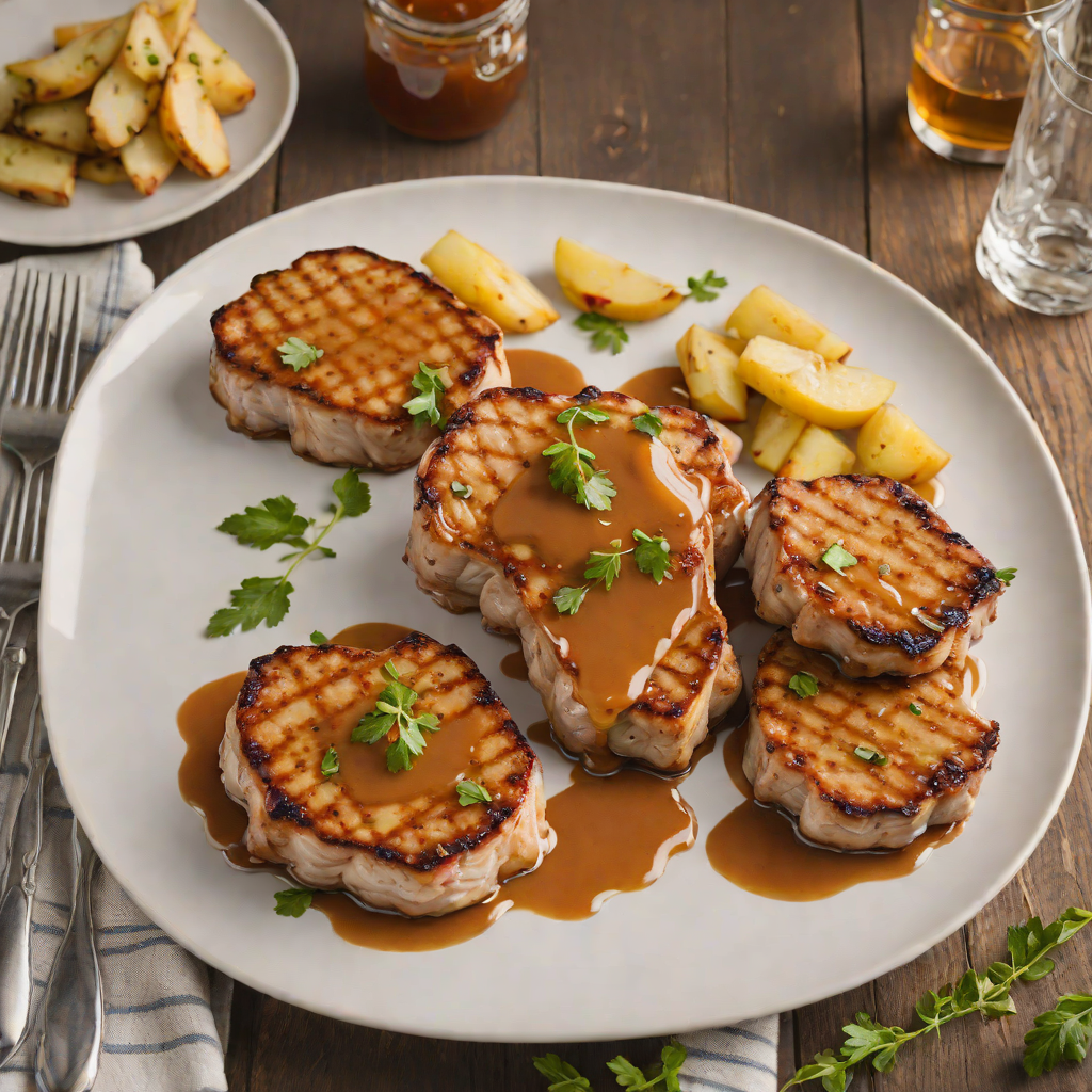 Pan-Seared Pork Chops with Spiced Apple Punch Glaze