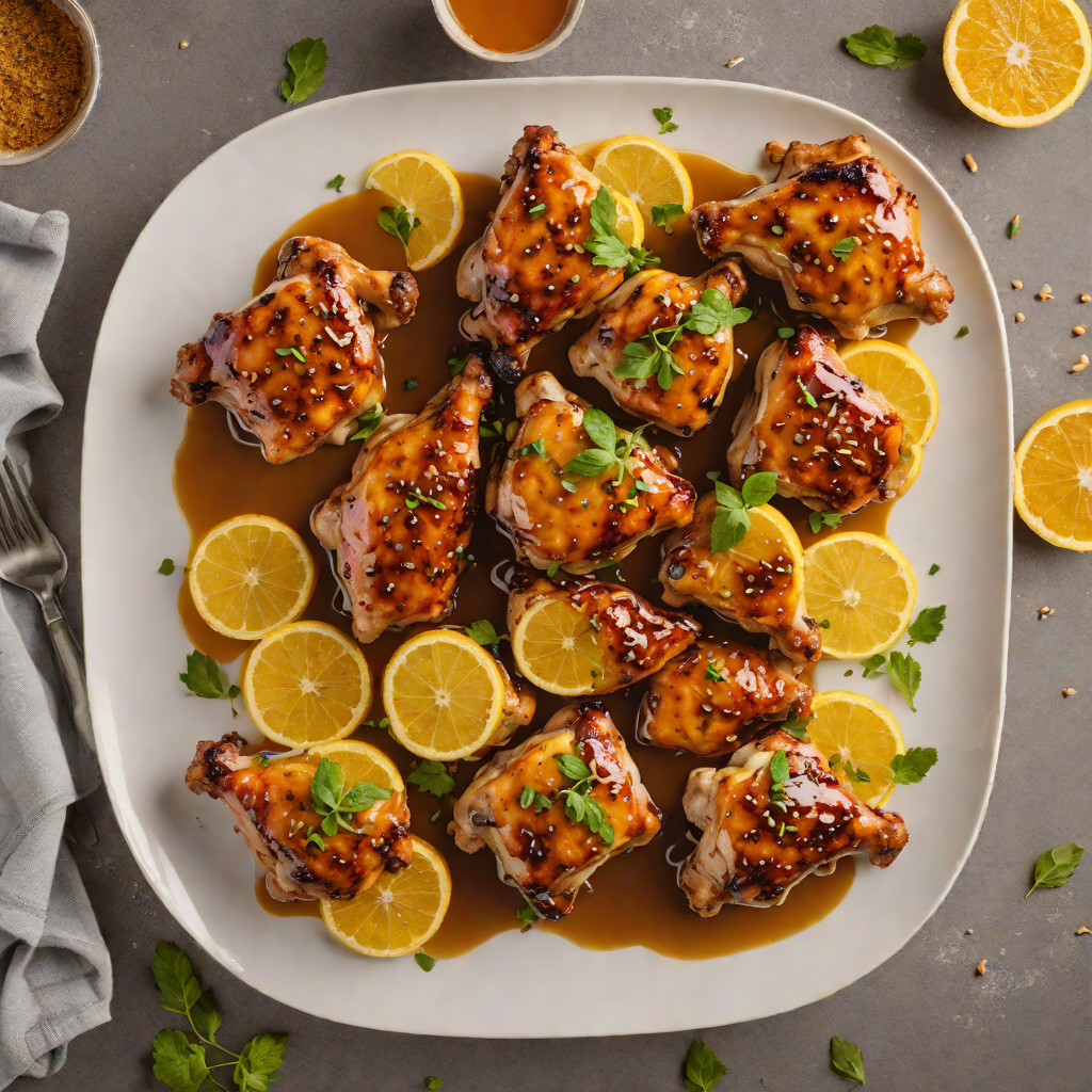Vibrating Citrus-Honey Glazed Chicken Thighs