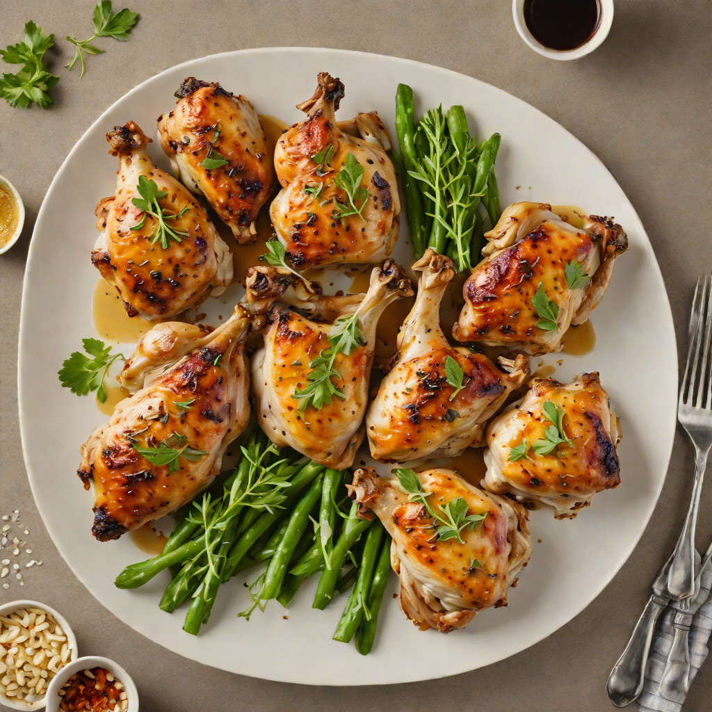 USA Factory-Style Herb-Roasted Chicken Thighs with Garlic