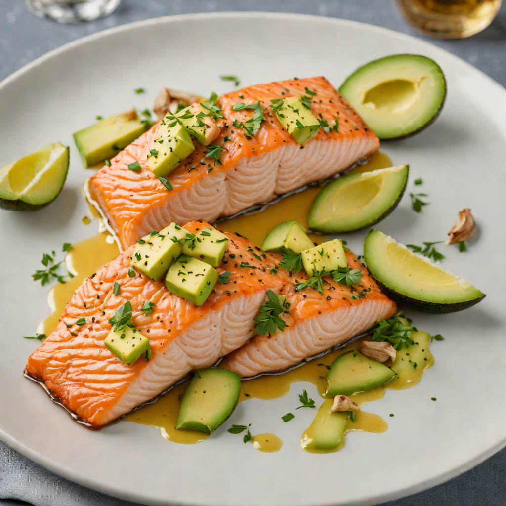 Pan-Seared Salmon with Avocado Oil and Garlic Butter