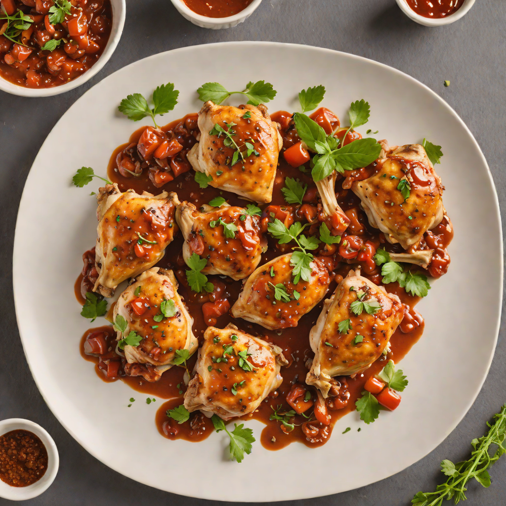 Pan-Roasted Chicken Thighs with Spiced Tomato Sauce