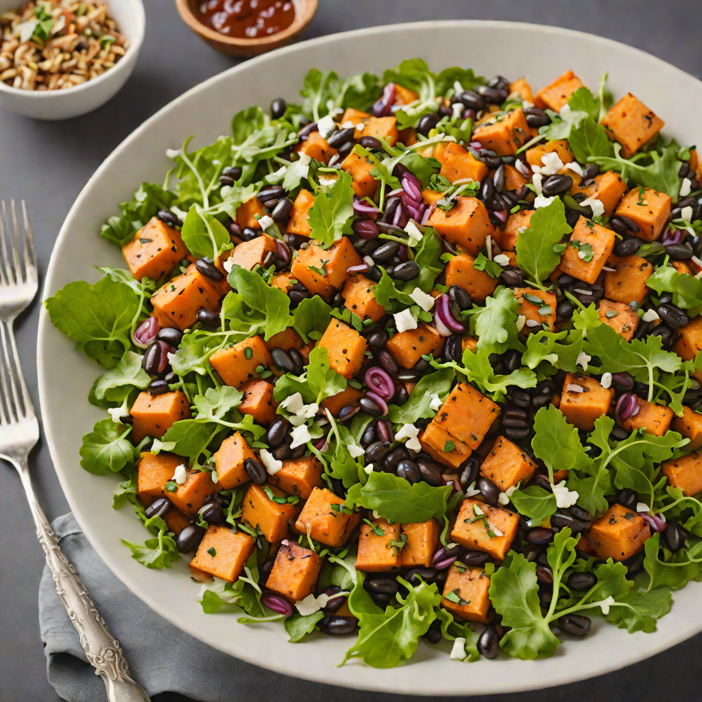 Firefall-Inspired Roasted Sweet Potato and Black Bean Salad