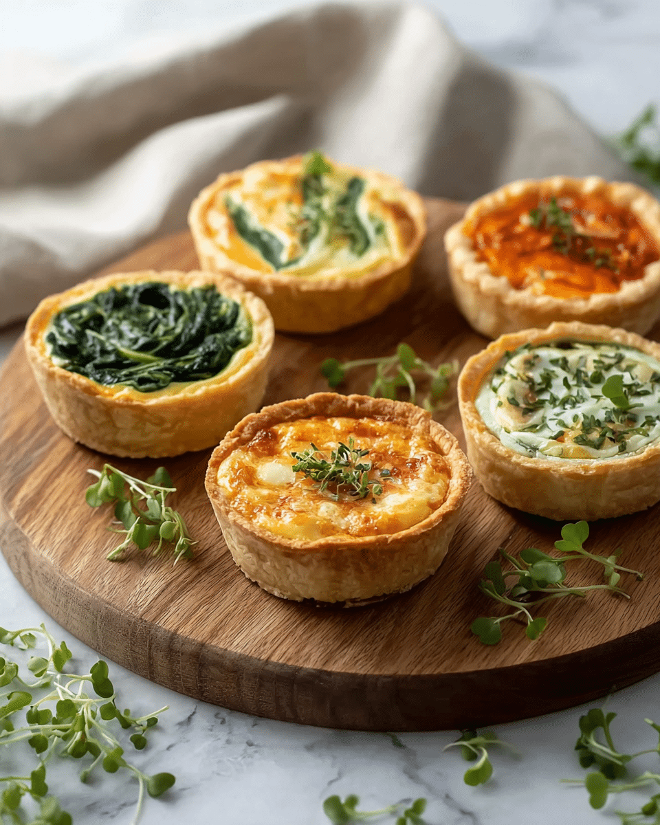 Fun-Sized Mini Quiches with Herb Crust