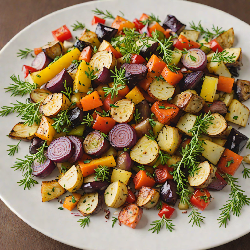 Pan-Roasted Seasonal Vegetable Medley with Garlic and Thyme