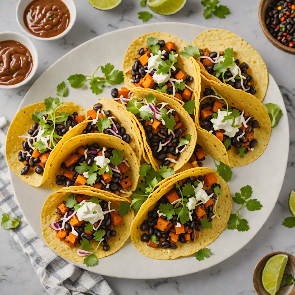 Ryobi-Inspired Spiced Sweet Potato and Black Bean Tacos