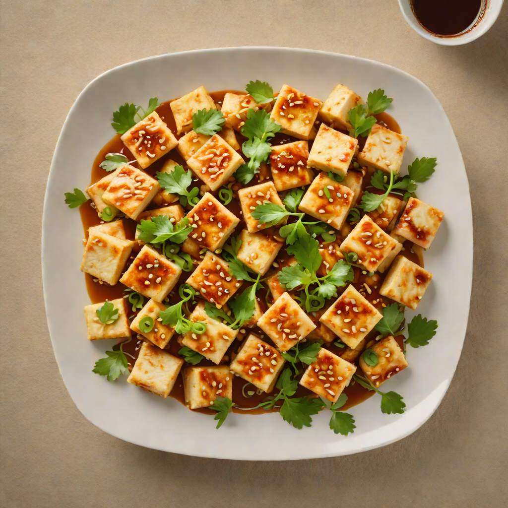 Four-Ingredient Stir-Fried Tofu with Garlic and Ginger