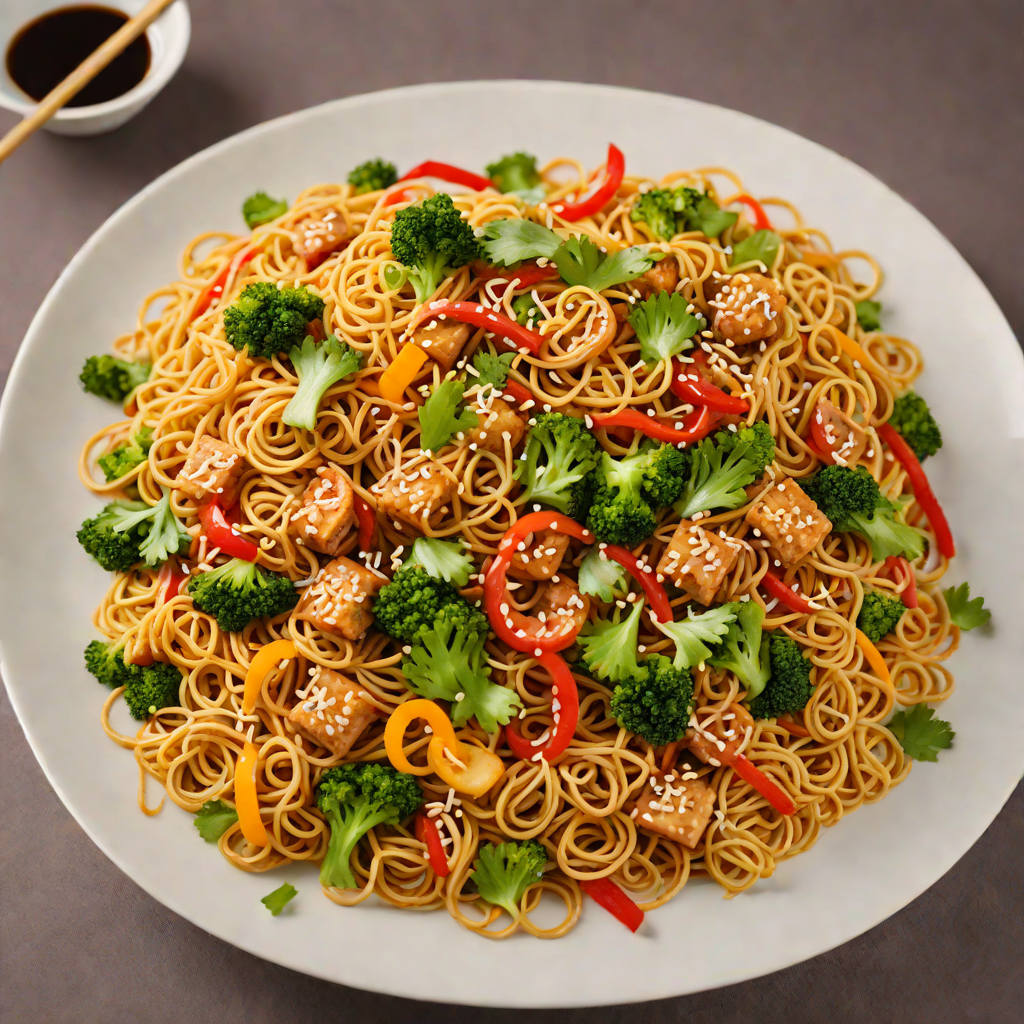 Honey Soy Glazed Stir-Fried Noodles with Vegetables