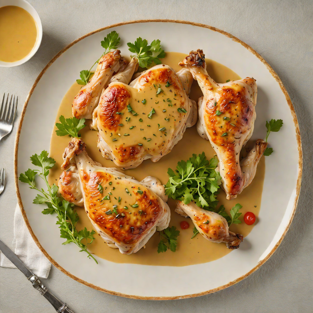 Pan-Roasted Chicken with Classic French Mustard Sauce