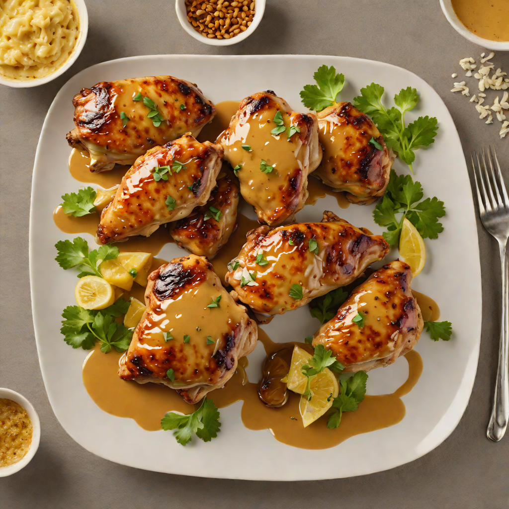 Charlie Brown’s Honey-Mustard Glazed Chicken Thighs