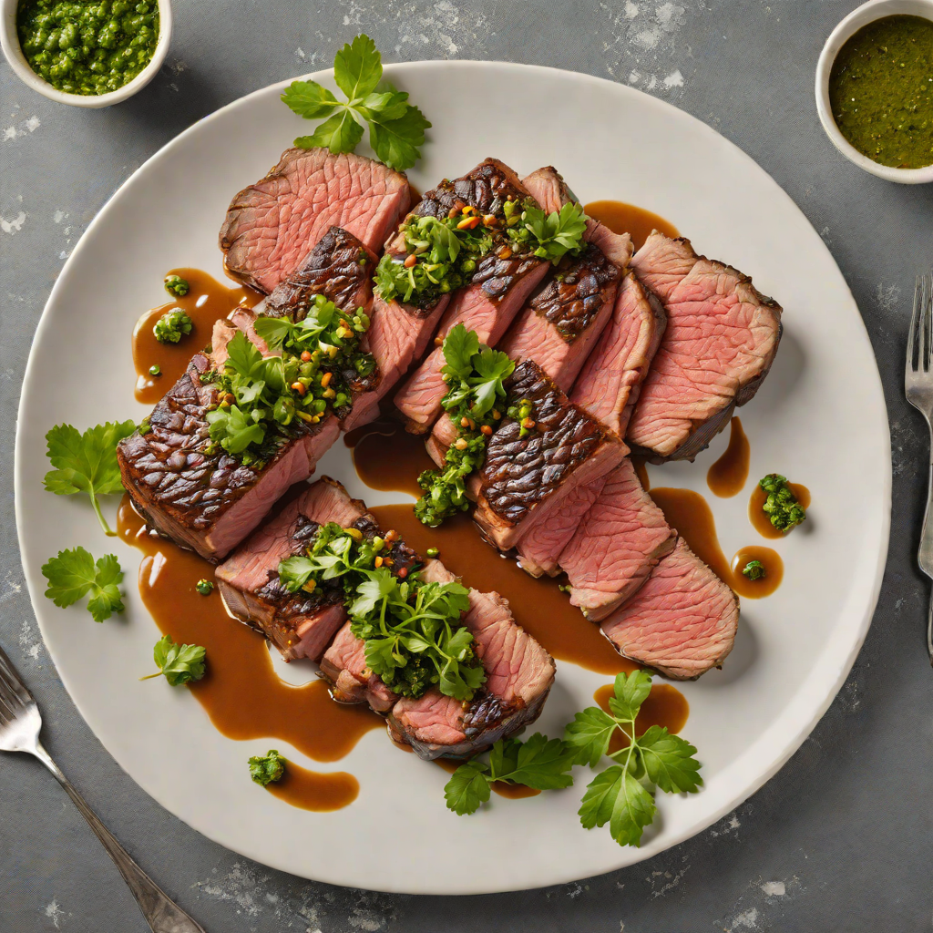 Charcoal-Grilled Brazilian Picanha with Chimichurri