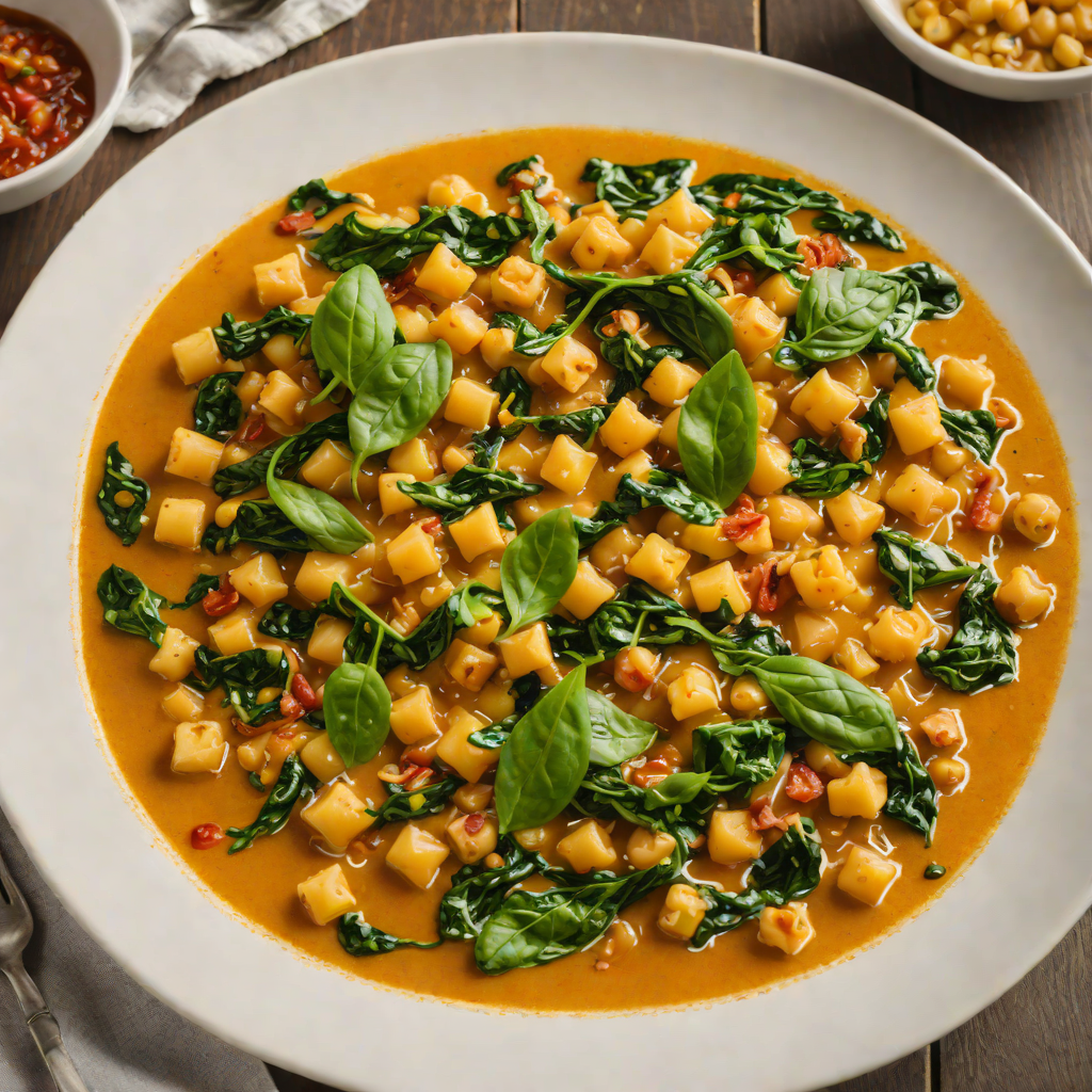 Saffron-Infused Spanish Chickpea and Spinach Stew