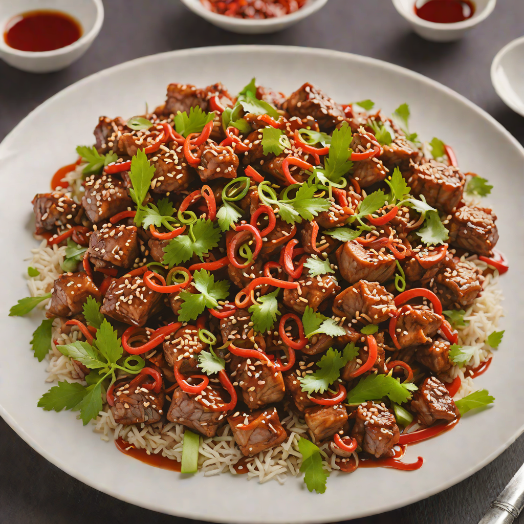 Stir-Fried Pork with Smoked Chili and Garlic in Hunan Style