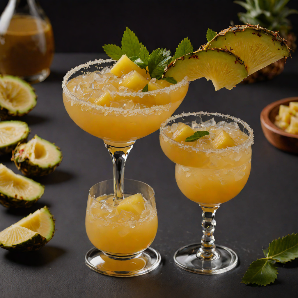 Mezcal-Smoked Pineapple Margarita Cocktail