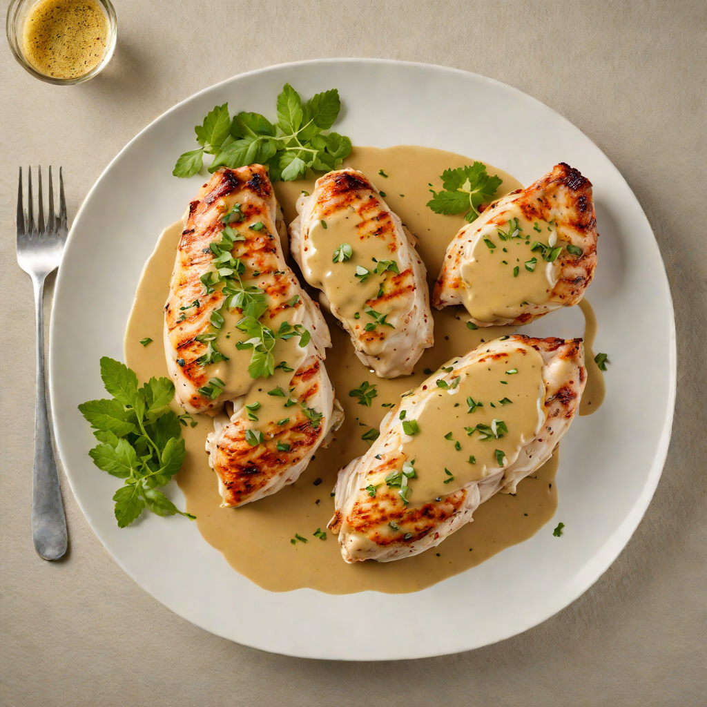 Pan-Seared Chicken with Herb-Mustard Sauce