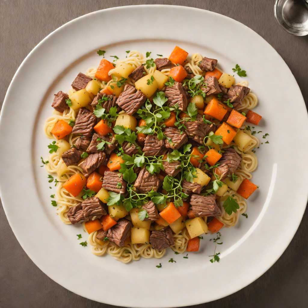 Slow-Cooked Beef and Root Vegetable Ragout