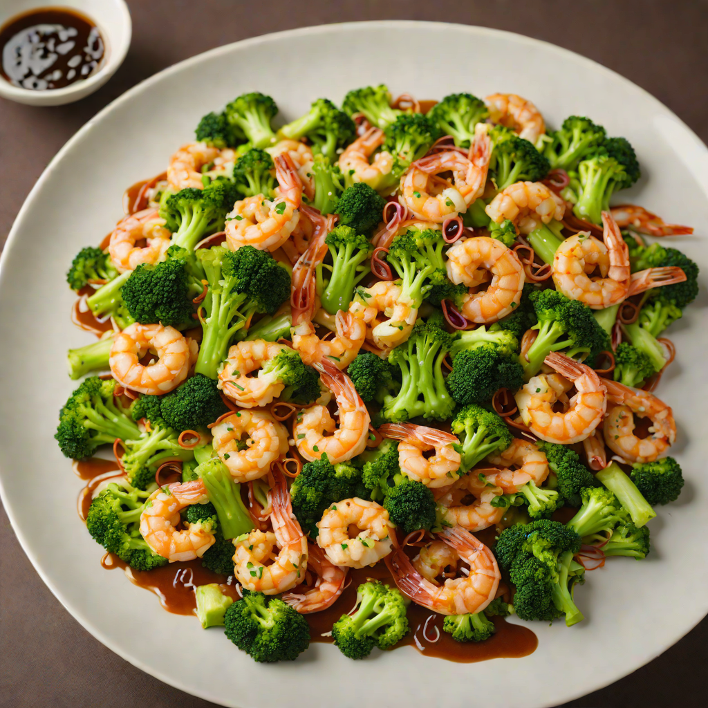 Stir-Fried Shrimp with Broccoli and Ginger Soy Glaze